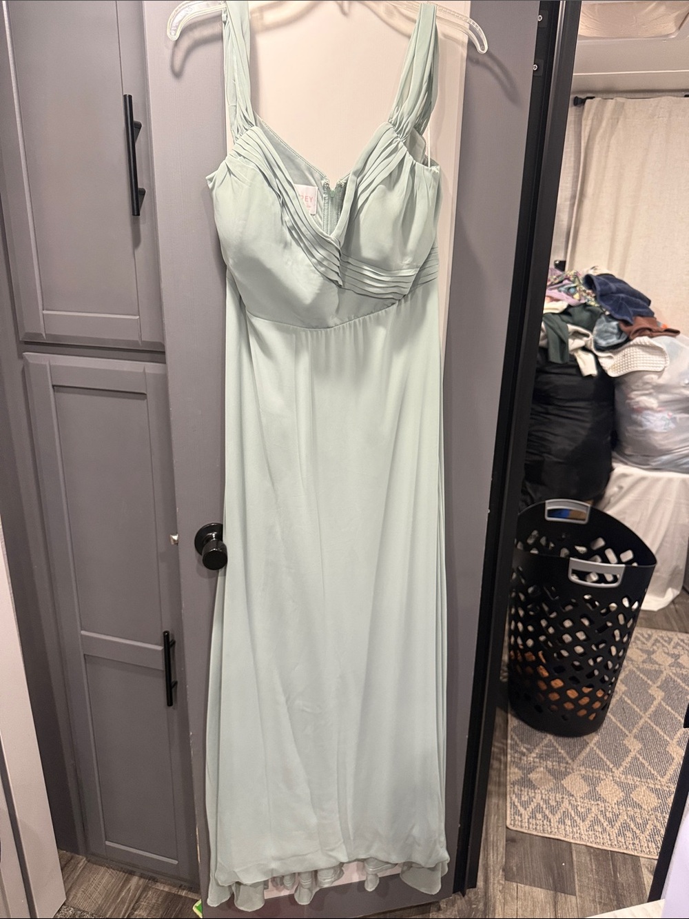 Birdy gray seafoam, green bridesmaid dress size extra large